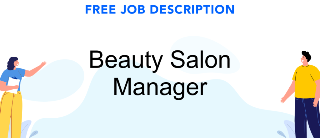 Beauty Salon Manager Jobs Vacancy 1