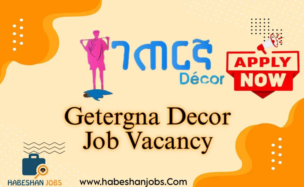 Getergna Decor Job Vacancy
