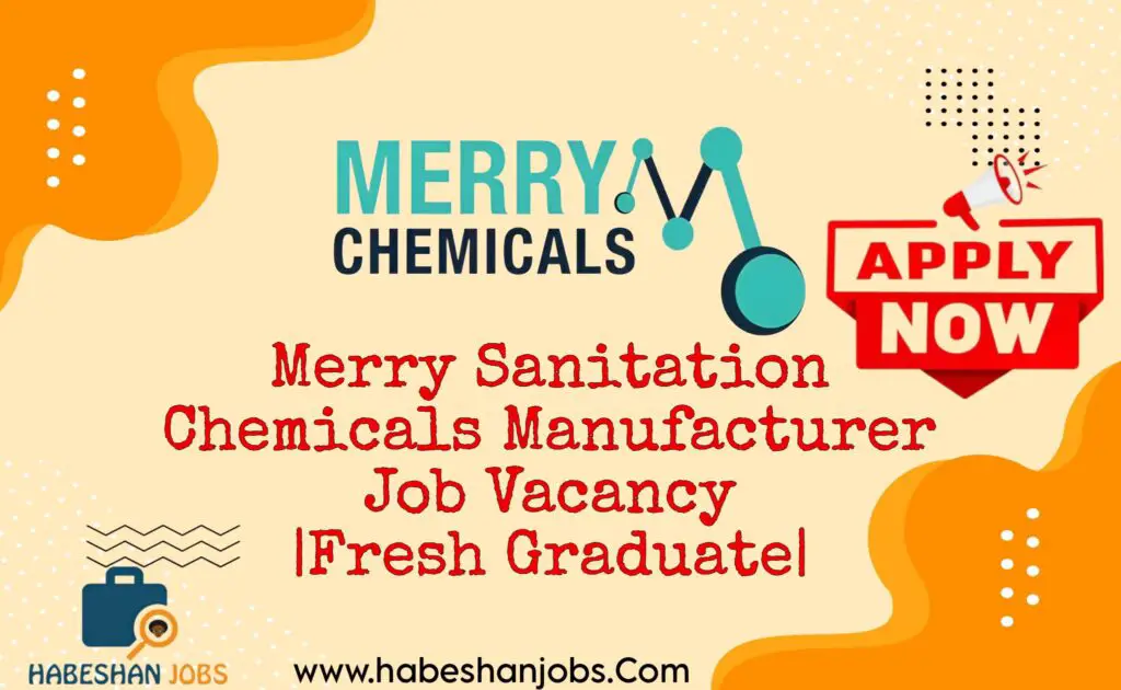 Merry Sanitation Chemicals Manufacturer Job Vacancy Fresh Graduate