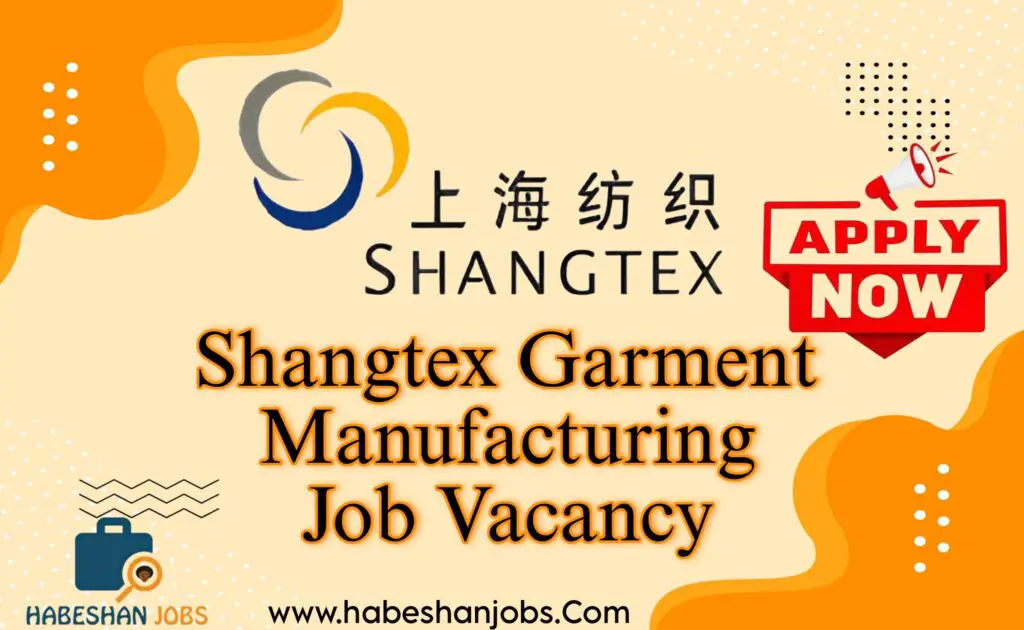 Shangtex Garment Manufacturing Fresh Graduate Job Vacancy