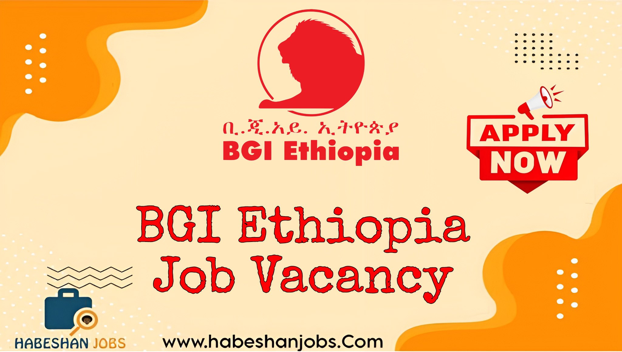 BGI Ethiopia Job Vacancy 2024