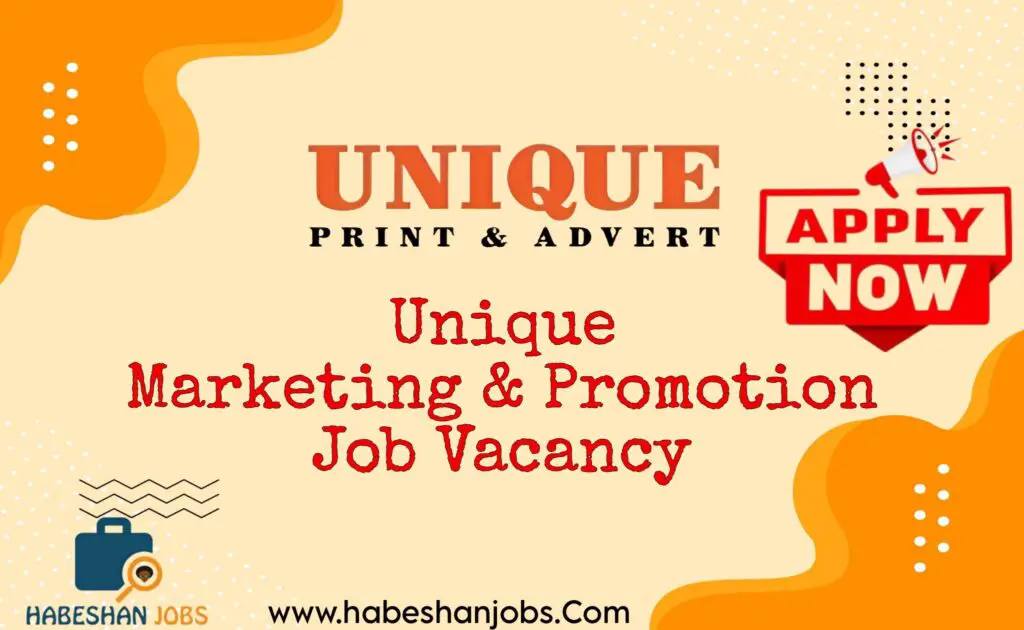 Unique Marketing Promotion Job Vacancy 2024