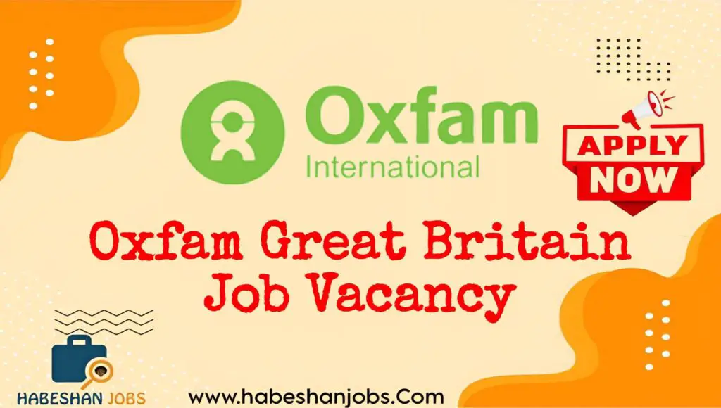 Oxfam Great Britain Job Vacancy