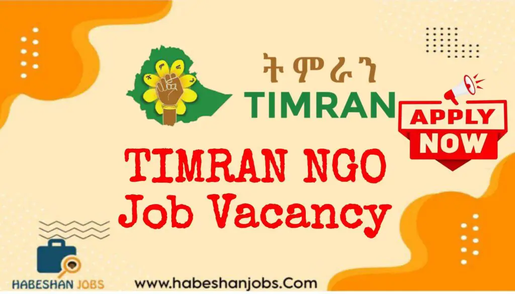 TIMRAN NGO Job Vacancy