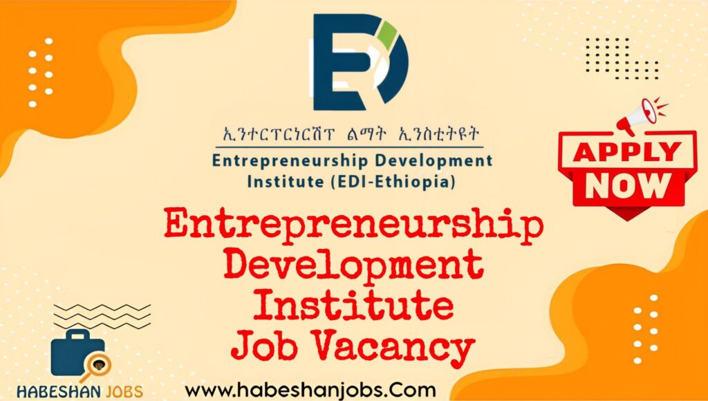 Entrepreneurship Development Institute Job Vacancy