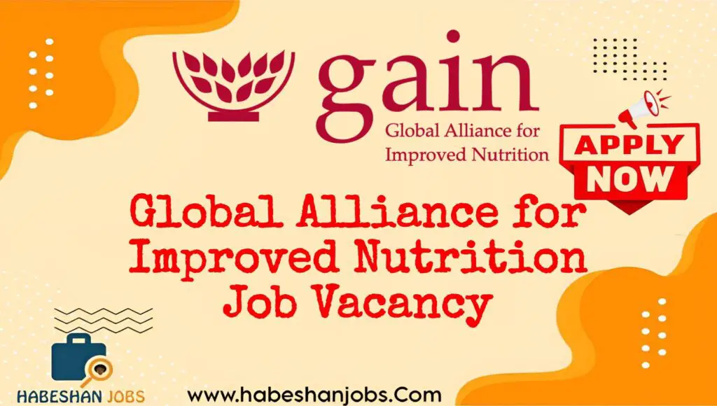 Global Alliance for Improved Nutrition Job Vacancy