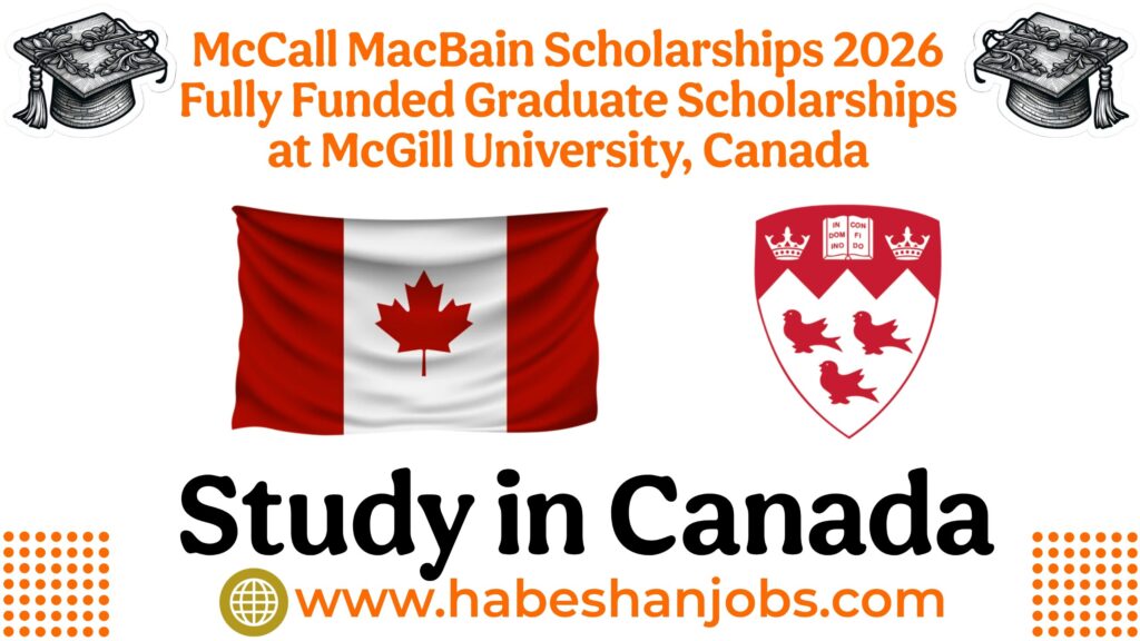 McCall MacBain Scholarships 2026 –jpg