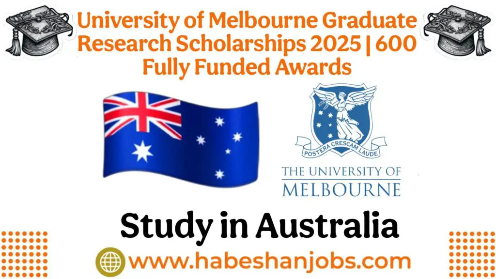 University of Melbourne Graduate Research Scholarships 2025