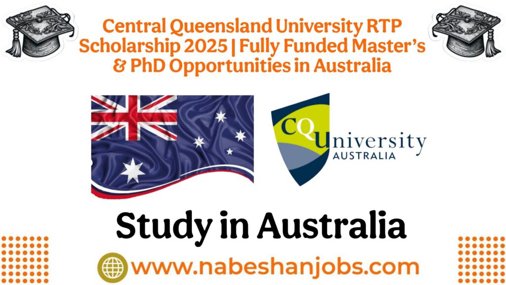 Central Queensland University RTP Scholarship 2025