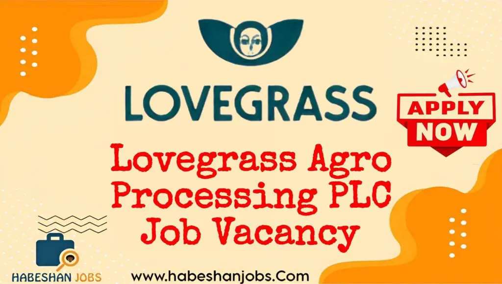 Lovegrass Agro-Processing Plc Graduate Trainees Program 2024/2025 | FMCG Careers in Ethiopia Lovegrass Agro Processing PLC