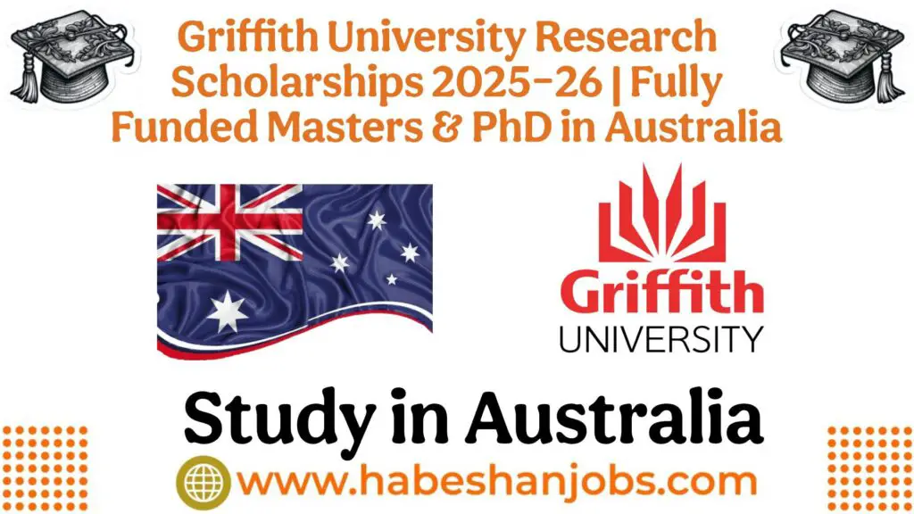 Griffith University Research Scholarships 2025–26