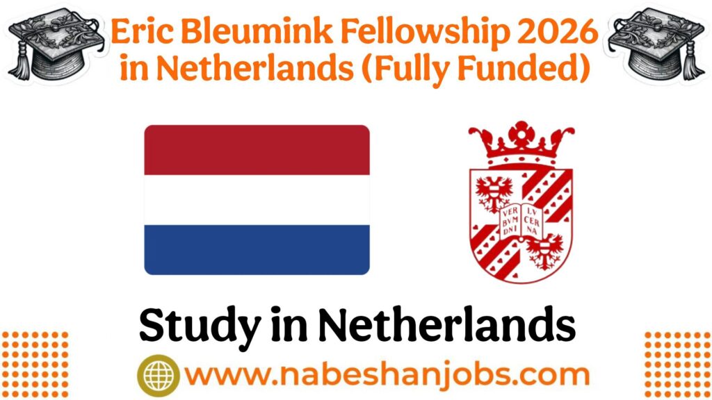 Eric Bleumink Scholarship 2026 | Fully Funded Master’s Program in Netherlands Eric Bleumink Fellowship