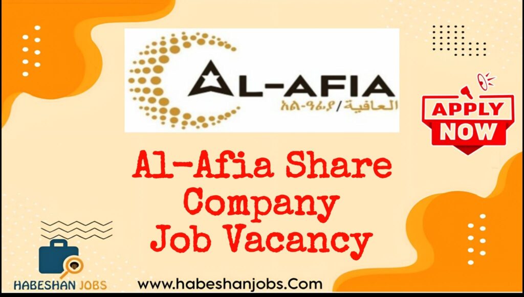 Al-Afia Share Company Job Vacancy 2026 Al Afia Share Company